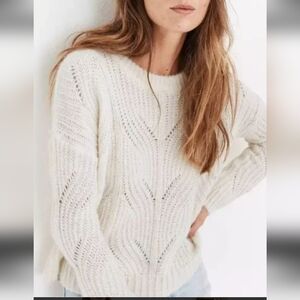 Madewell Cream Crew Neck Sweater